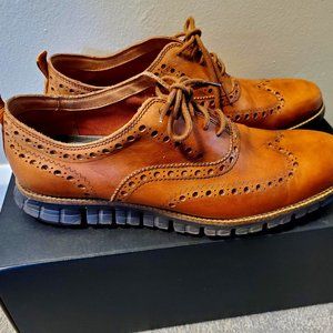 Cole Haan Men's Zerogrand Wing Os Leather Oxford British Tan-java